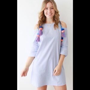 NWT - America & Beyond Cold Shoulder Strip…